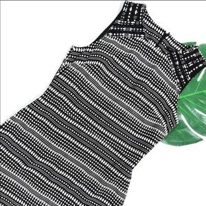 Banana Republic Polka Dot Textured Sheath Dress